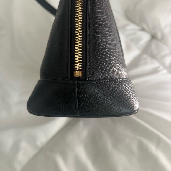 MCM Black Satchel with Gold Hardware - Picture 3 of 15